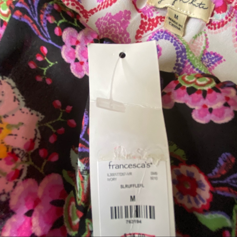 Francesca’s One Shoulder Floral Ruffle Top - Picture 12 of 16